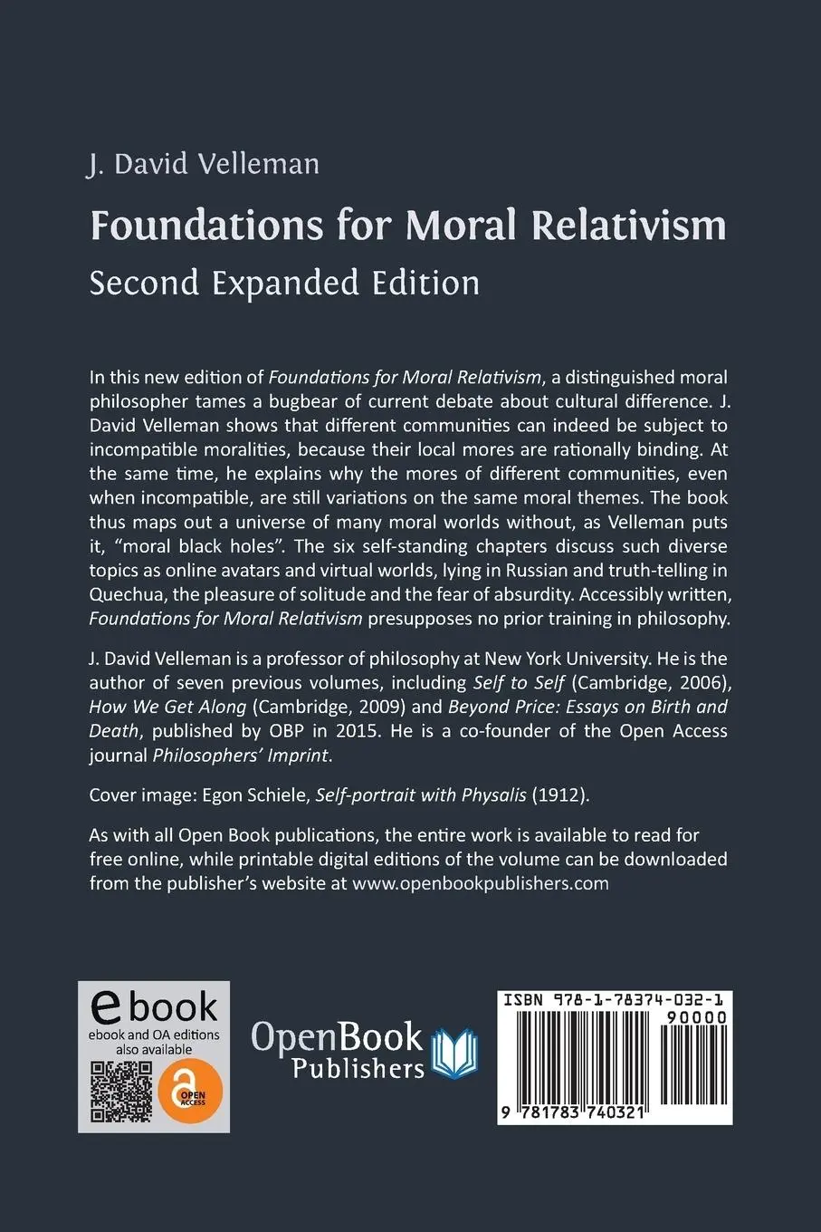 Rückseite: 9781783740321 | Foundations for Moral Relativism | Second Expanded Edition | Velleman