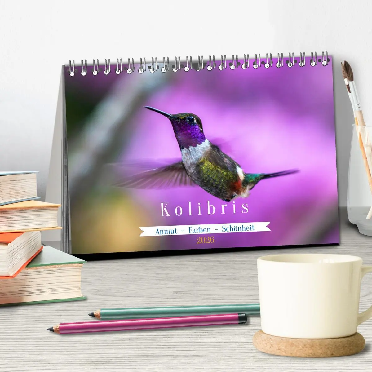 Bild: 9783457520321 | Kolibris; Anmut, Schönheit, Farben (Tischkalender 2026 DIN A5...