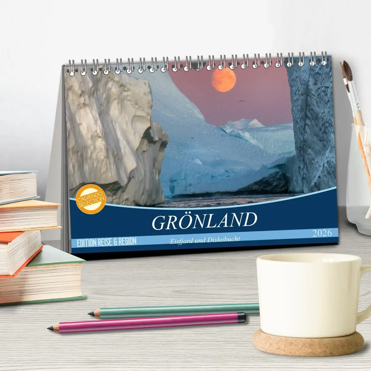 Bild: 9783457760321 | GRÖNLAND Eisfjord und Diskobucht (Tischkalender 2026 DIN A5 quer),...