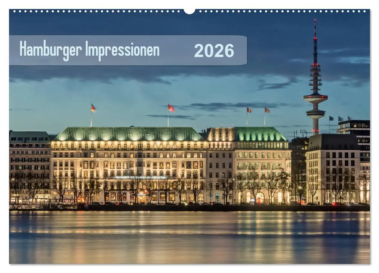 Cover: 9783457830321 | Hamburger Impressionen 2026 (Wandkalender 2026 DIN A2 quer),...