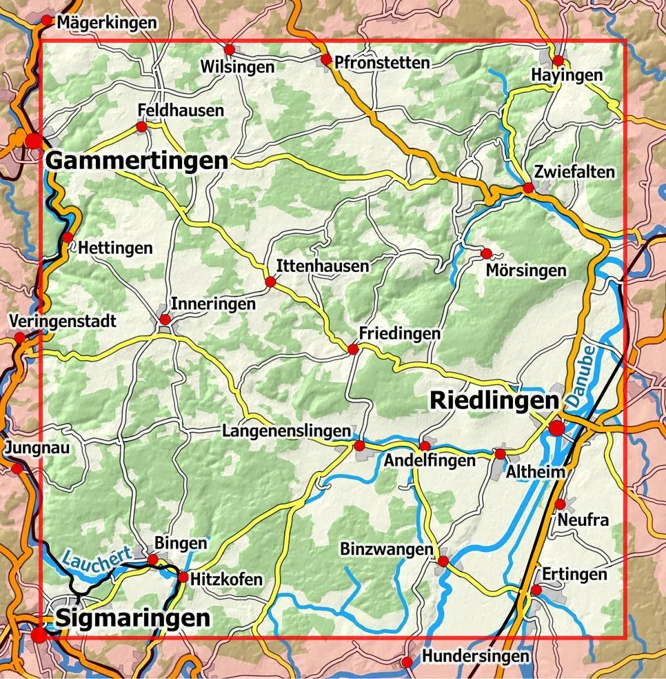 Bild: 9783960990321 | Riedlingen - Zwiefalten | NaturNavi | (Land-)Karte | 1 S. | Deutsch