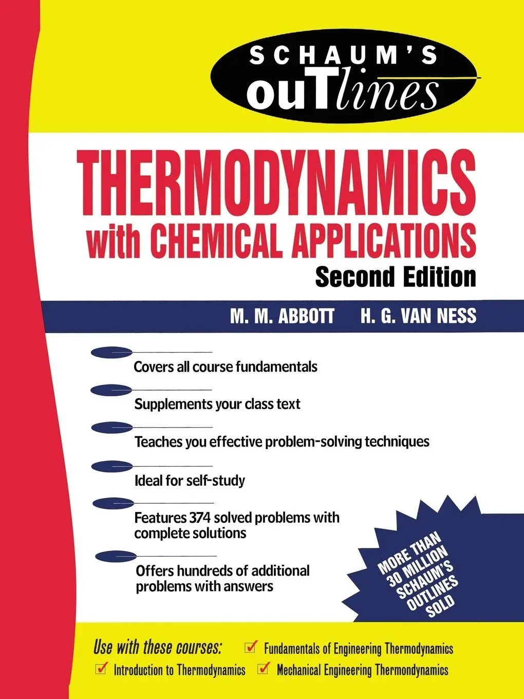 Cover: 9780070000421 | Schaum's Outline of Thermodynamics With Chemical Applications | Buch