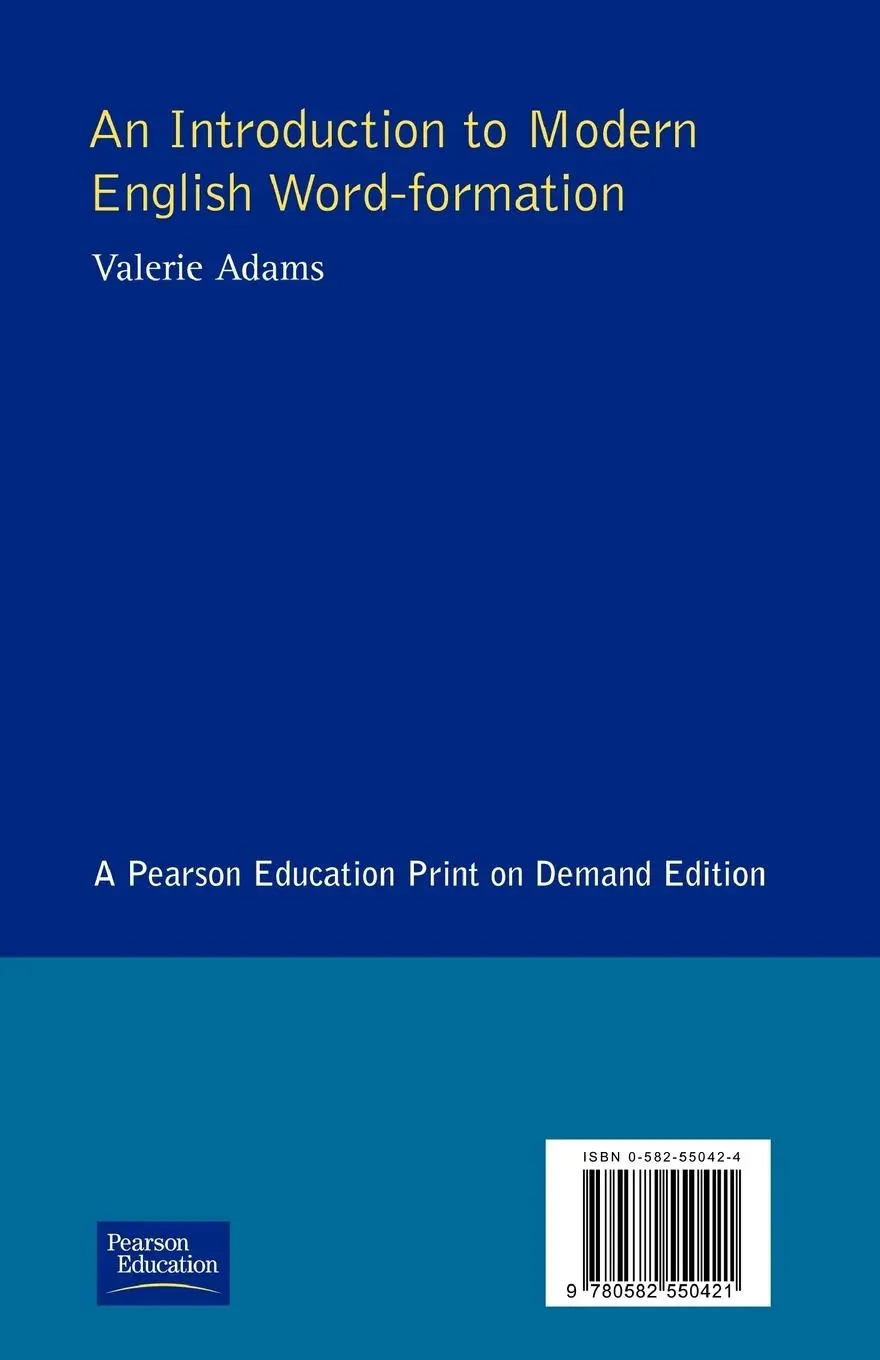 Rückseite: 9780582550421 | An Introduction to Modern English Word-Formation | Valerie Adams