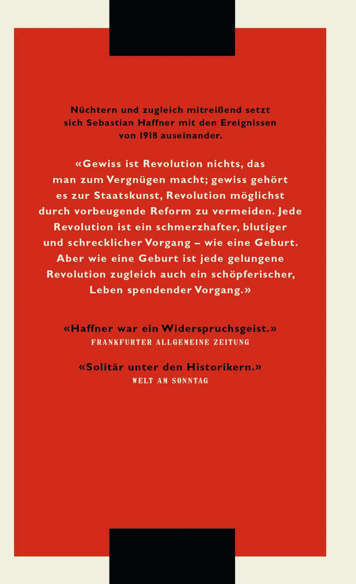Rückseite: 9783498030421 | Die deutsche Revolution 1918/19 | Sebastian Haffner | Buch | 288 S.