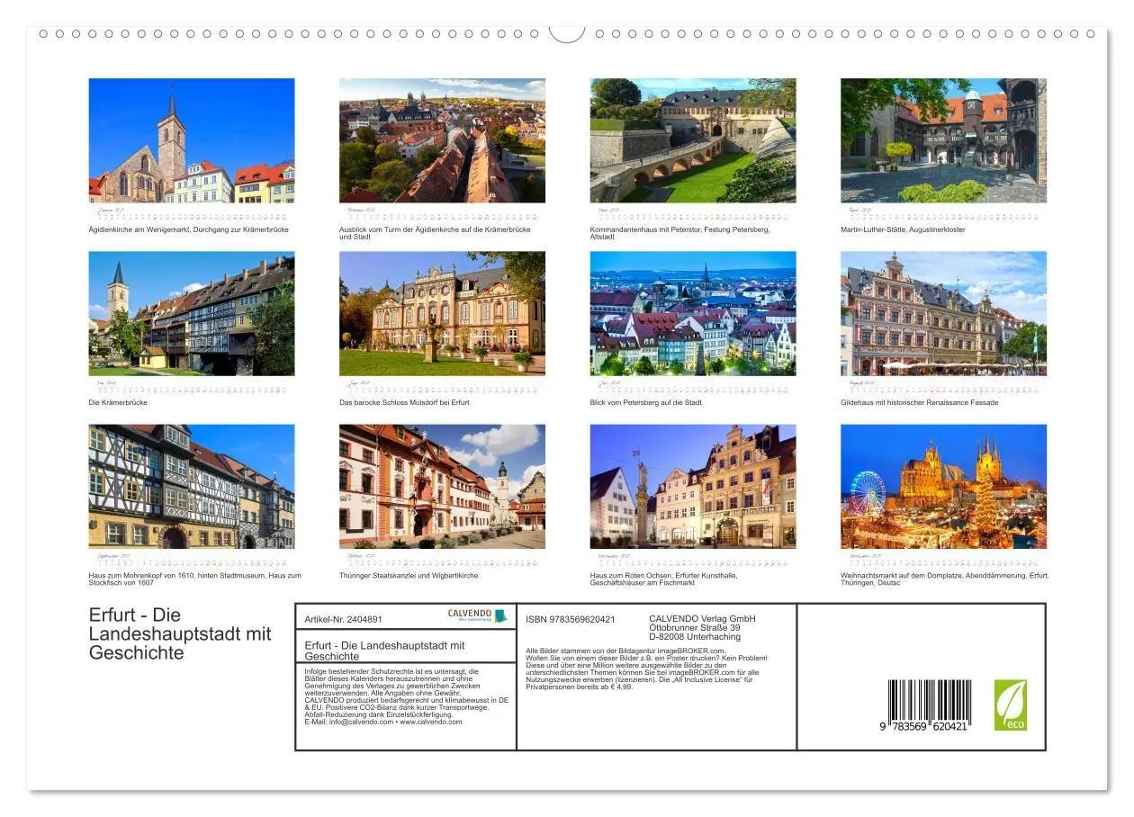 Bild: 9783569620421 | Erfurt - Die Landeshauptstadt mit Geschichte (hochwertiger Premium...