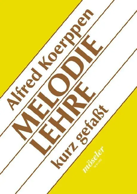 Cover: 9783787730421 | Melodielehre kurz gefasst | Alfred Koerppen | Broschüre | 32 S. | 1996