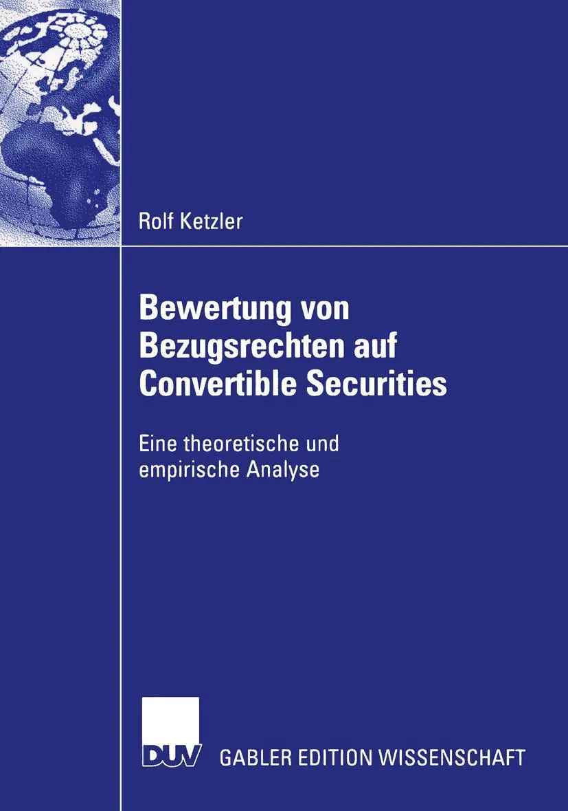 Cover: 9783835000421 | Bewertung von Bezugsrechten auf Convertible Securities | Rolf Ketzler