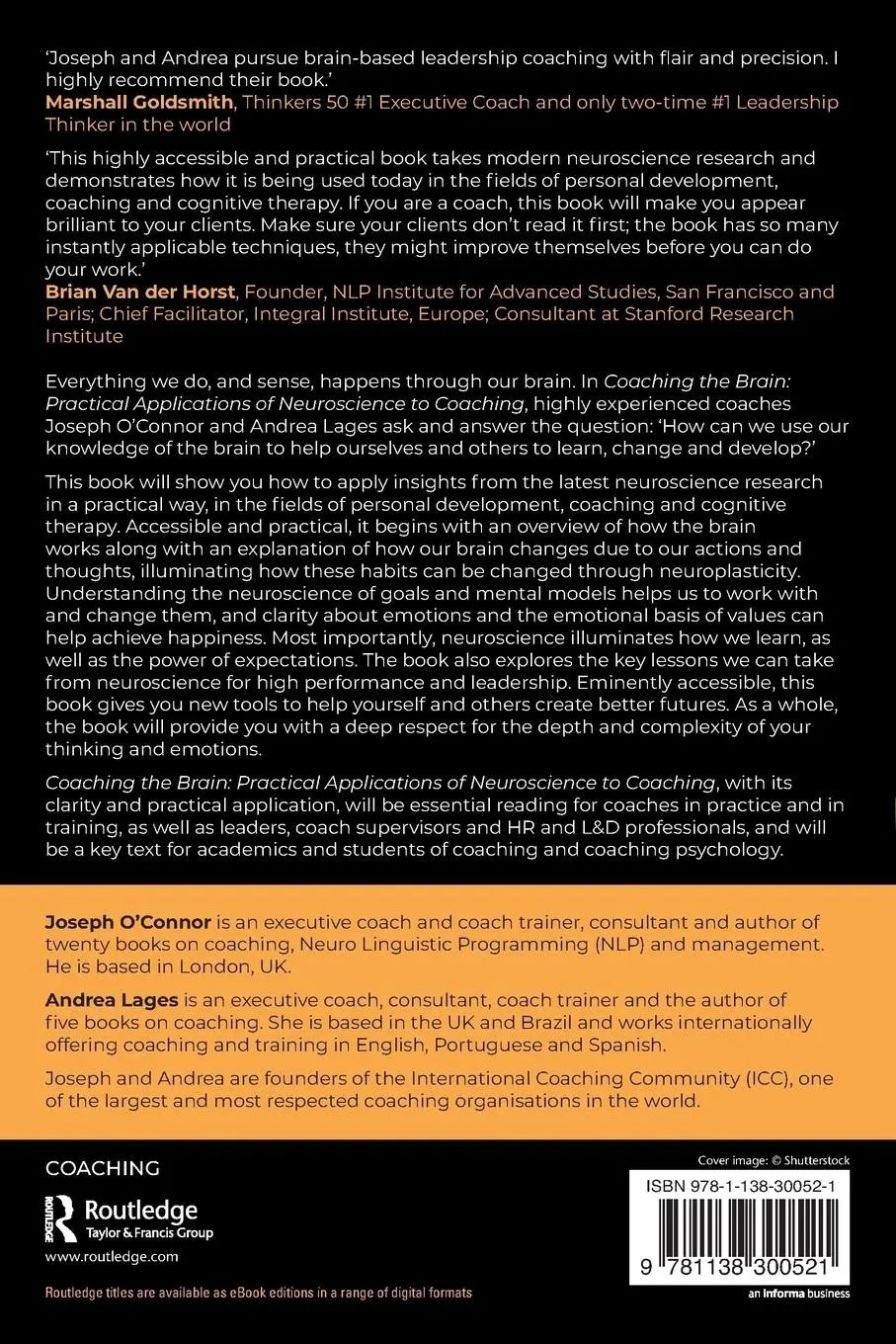 Rückseite: 9781138300521 | Coaching the Brain | Joseph O'Connor (u. a.) | Taschenbuch | Englisch
