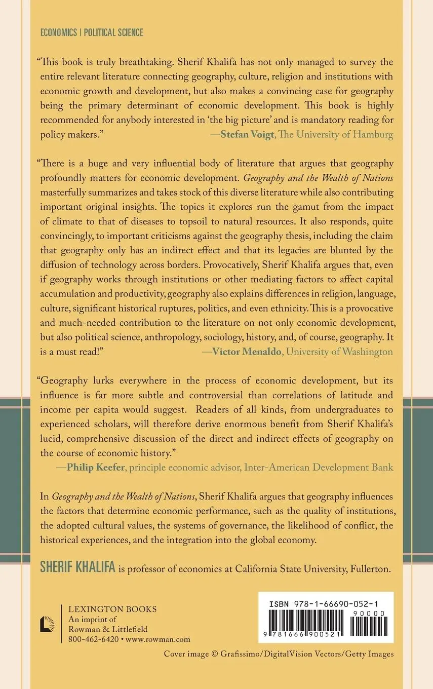 Rückseite: 9781666900521 | Geography and the Wealth of Nations | Sherif Khalifa | Buch | Gebunden