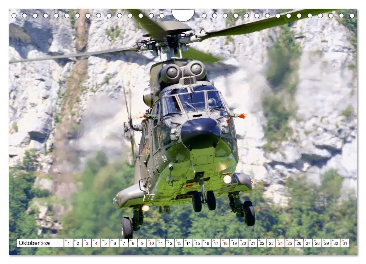 Bild: 9783457740521 | Hubschrauber in Action (Wandkalender 2026 DIN A4 quer), CALVENDO...