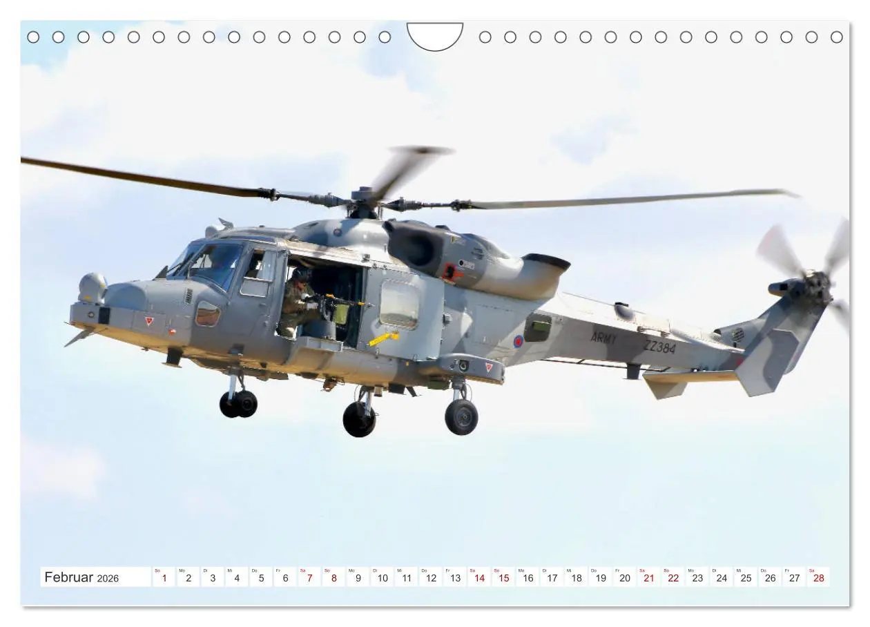 Bild: 9783457740521 | Hubschrauber in Action (Wandkalender 2026 DIN A4 quer), CALVENDO...