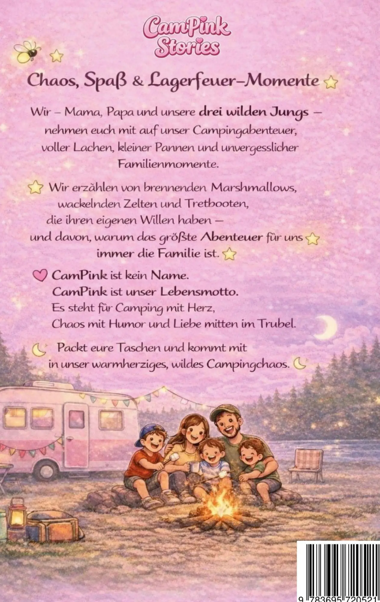 Rückseite: 9783695720521 | CamPink Stories | Chaos, Liebe und Lagerfeuer | Patricia Müller | Buch