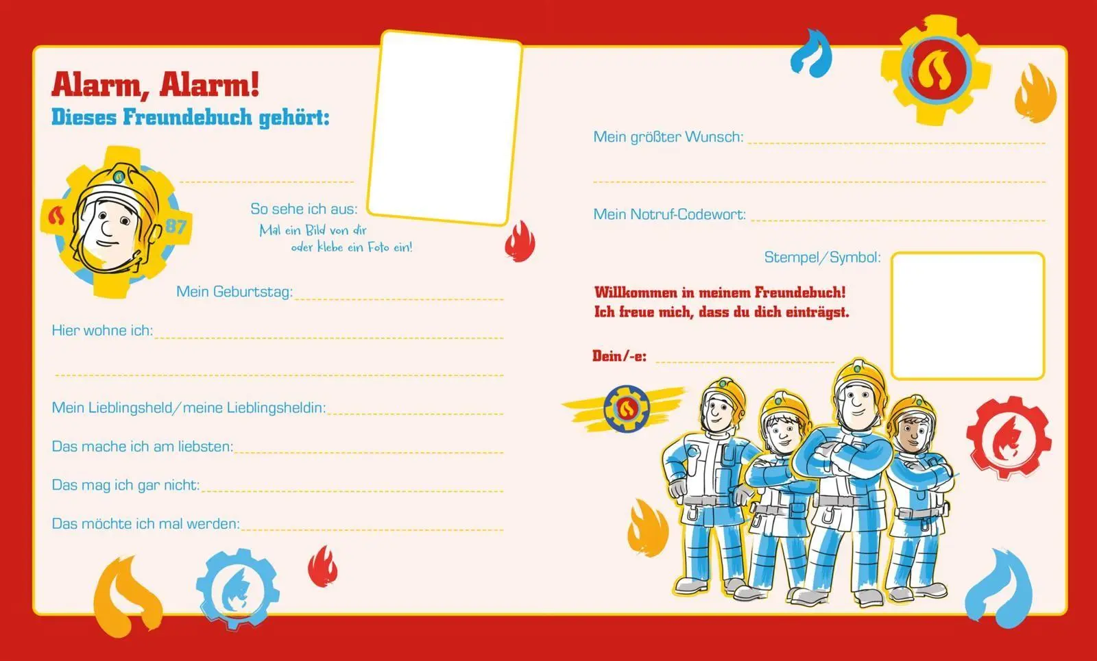 Bild: 9783845130521 | Feuerwehrmann Sam: Mein cooles Freundebuch | Buch | 64 S. | Deutsch