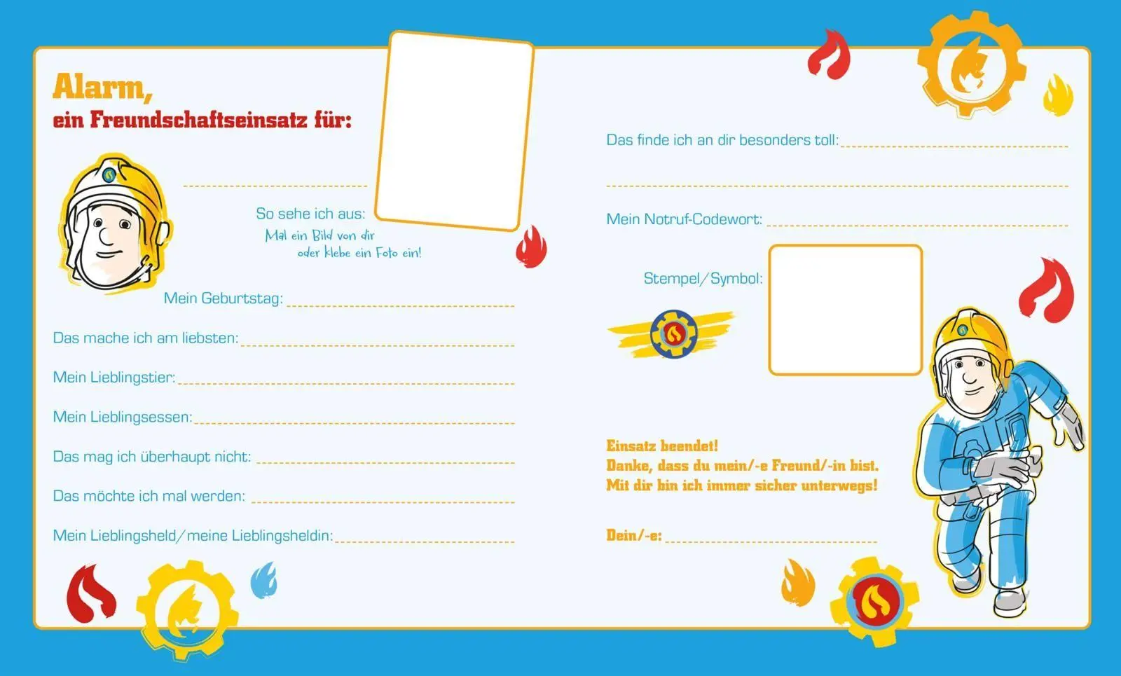 Bild: 9783845130521 | Feuerwehrmann Sam: Mein cooles Freundebuch | Buch | 64 S. | Deutsch