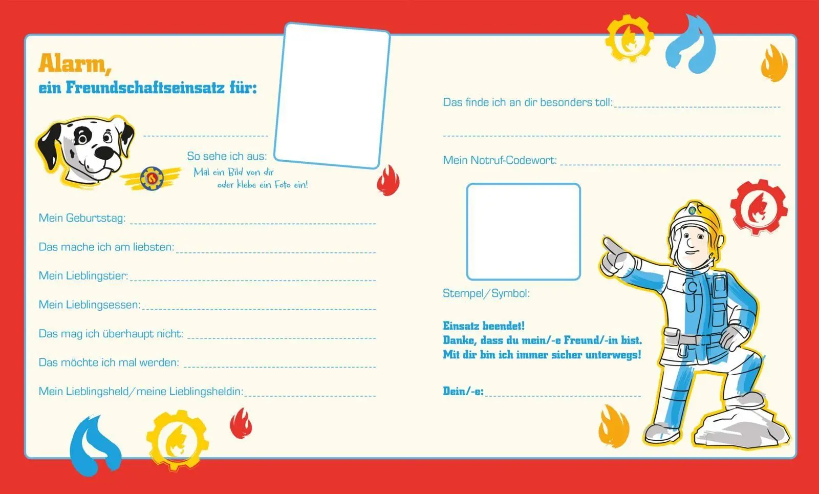 Bild: 9783845130521 | Feuerwehrmann Sam: Mein cooles Freundebuch | Buch | 64 S. | Deutsch