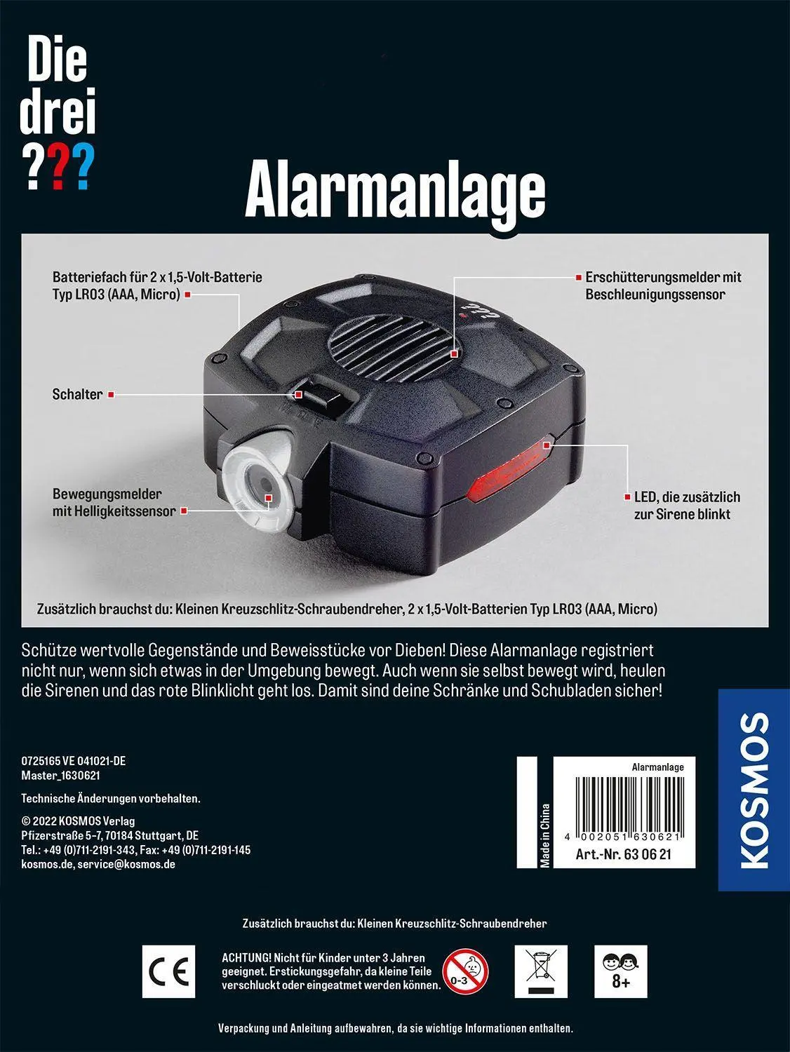Bild: 4002051630621 | Die drei ??? Alarmanlage | Detektiv-Set | Spiel | Brettspiel | 630621