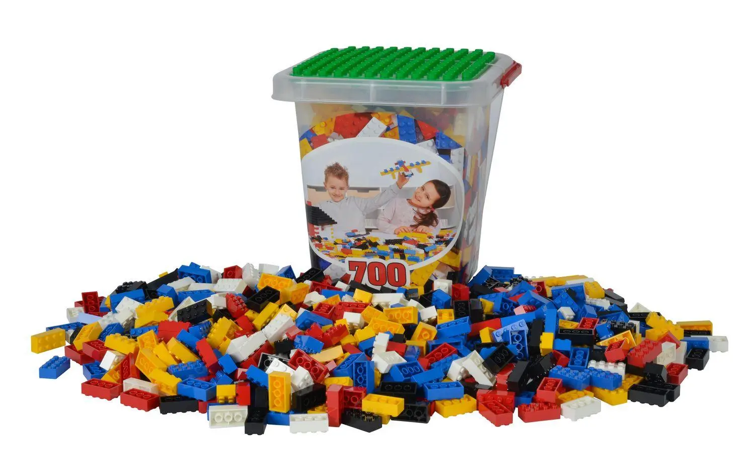 Bild: 8000796090621 | Blox - 700 Bausteine bunt - incl. Box - kompatibel mit bekannten...