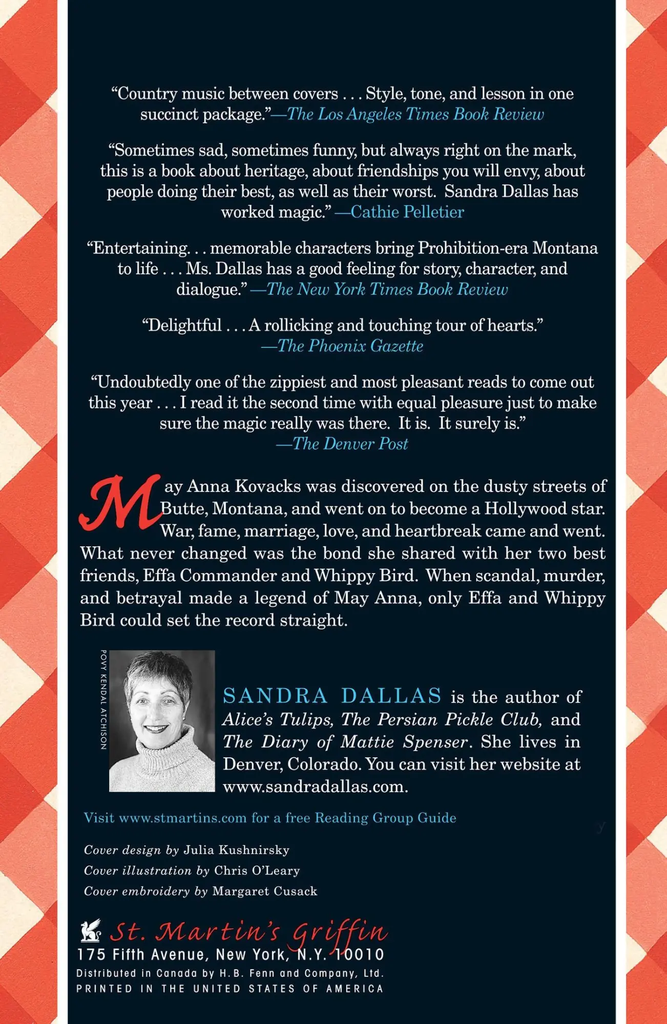 Rückseite: 9780312180621 | Buster Midnight's Cafe | Sandra Dallas | Taschenbuch | Englisch | 1998