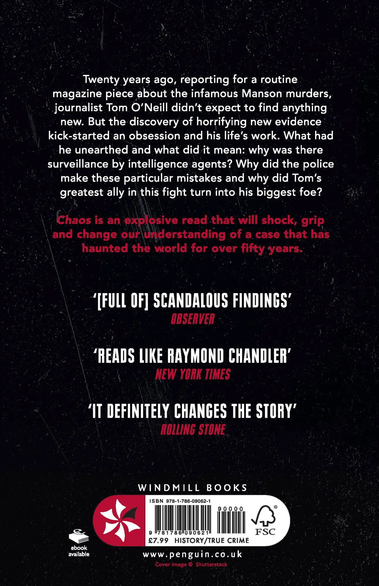 Rückseite: 9781786090621 | Chaos | The Truth Behind the Manson Murders | Tom O'Neill (u. a.)