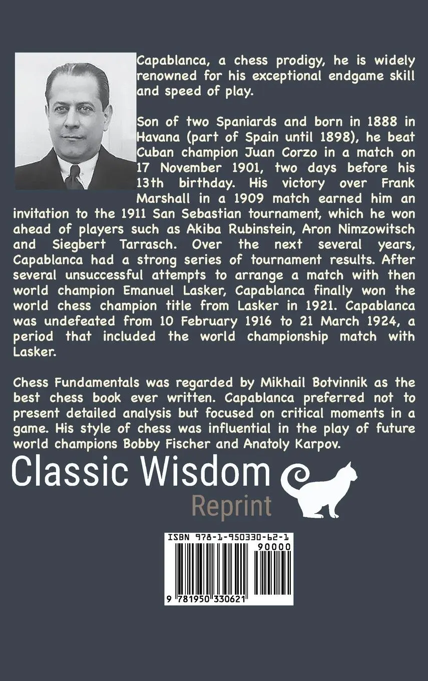 Rückseite: 9781950330621 | Chess Fundamentals (Illustrated and Unabridged) | José Raúl Capablanca