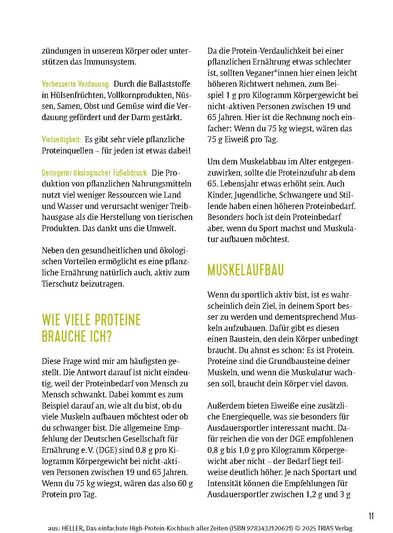 Bild: 9783432120621 | Das einfachste High-Protein-Kochbuch aller Zeiten | Leandra Heller