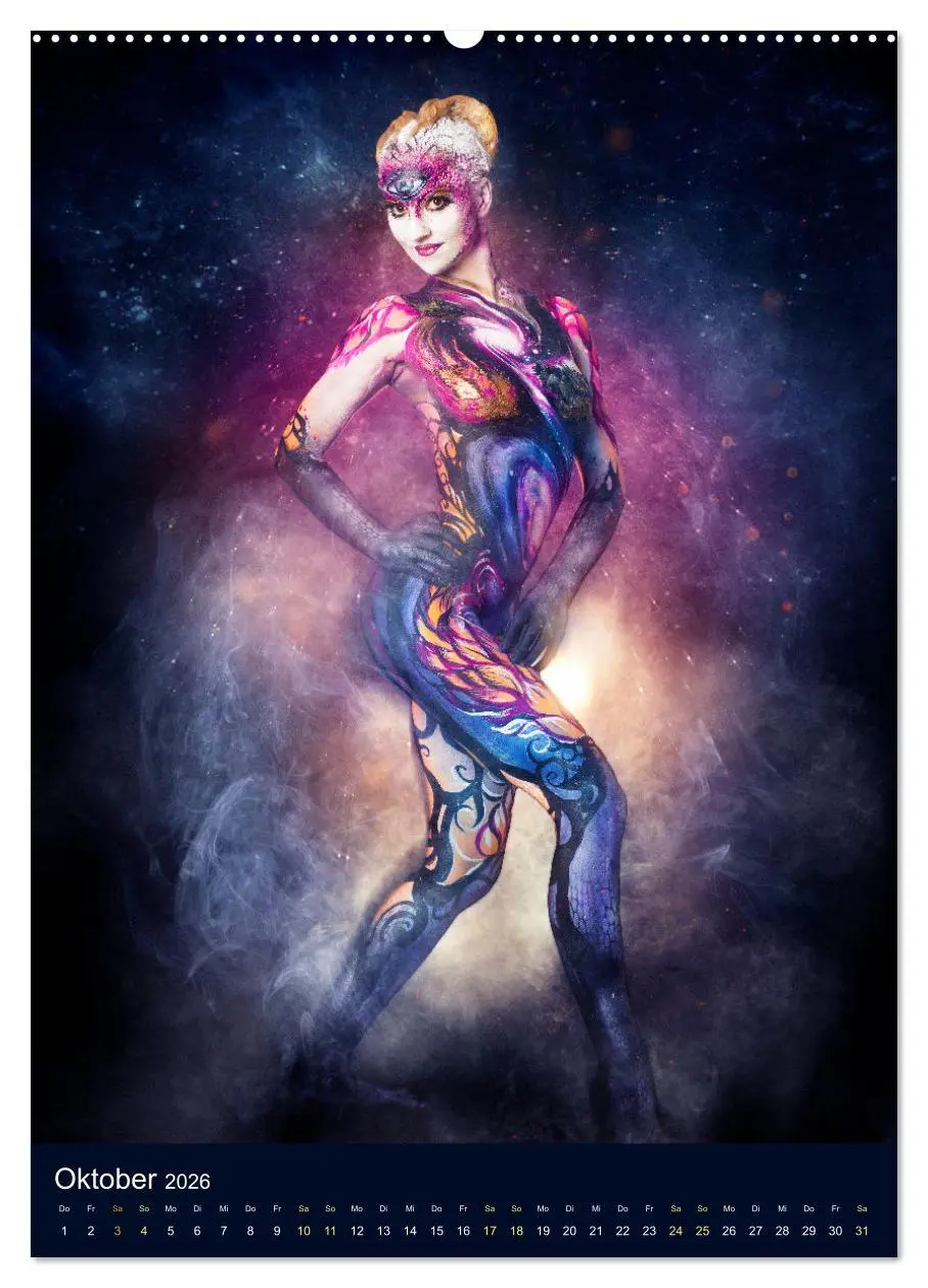 Bild: 9783516370621 | Bodypainting Adventures (Wandkalender 2026 DIN A2 hoch), CALVENDO...