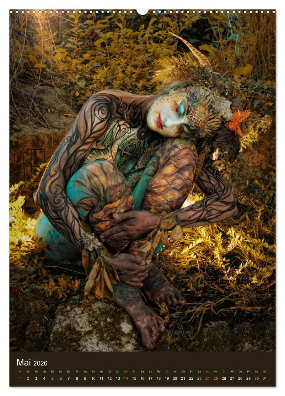 Bild: 9783516370621 | Bodypainting Adventures (Wandkalender 2026 DIN A2 hoch), CALVENDO...