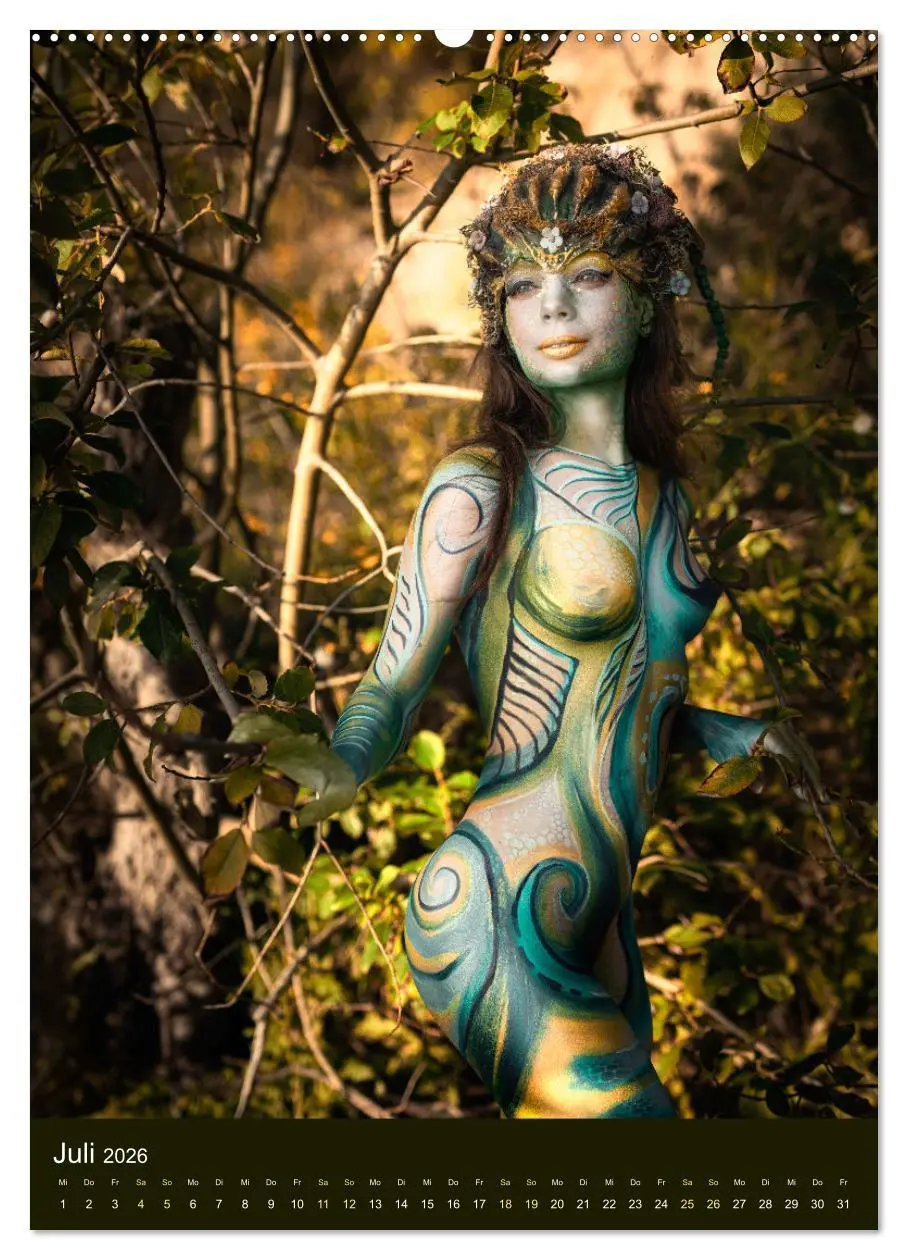Bild: 9783516370621 | Bodypainting Adventures (Wandkalender 2026 DIN A2 hoch), CALVENDO...