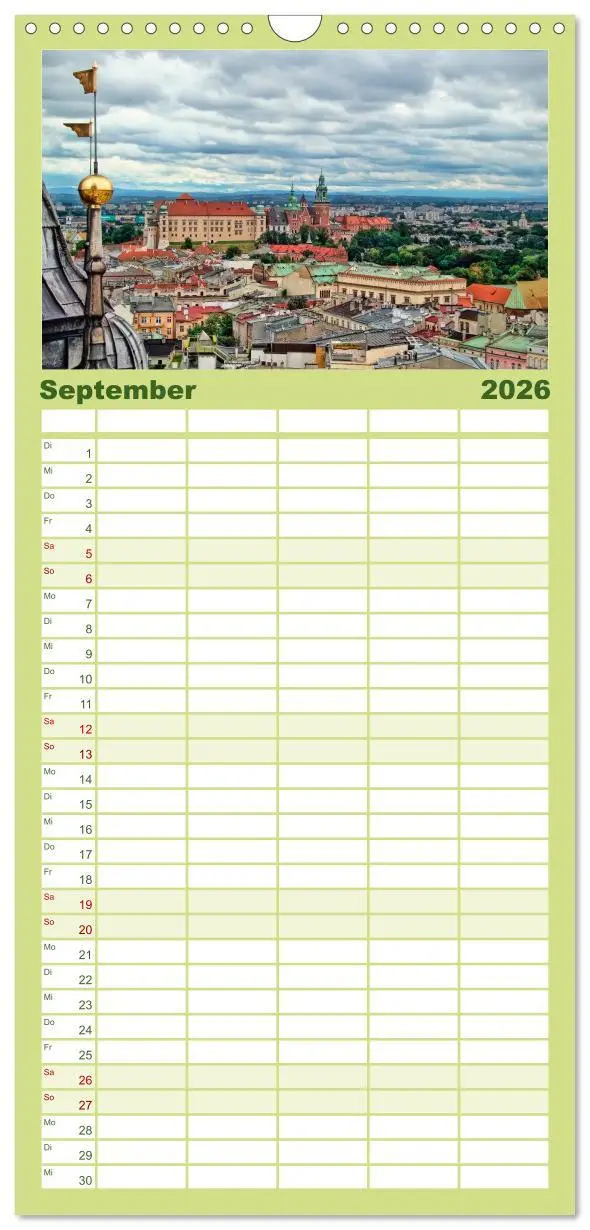 Bild: 9783516510621 | Familienplaner 2026 - Krakau - das polnische Florenz mit 5 Spalten...