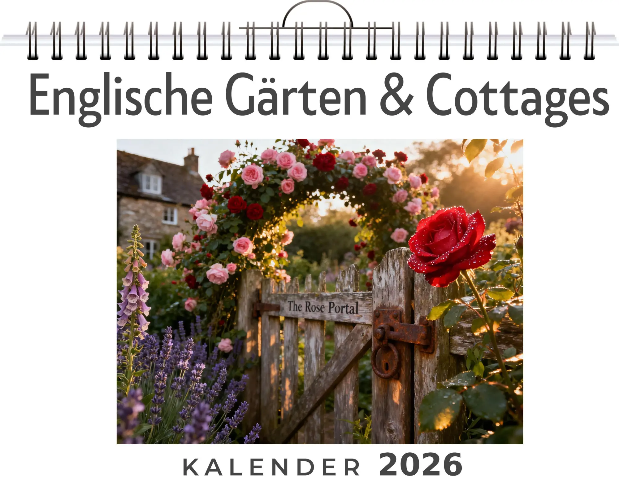 Cover: 9783695330621 | Englische Gärten &amp; Cottages | Charlotte Hoffmann | Kalender | Deutsch