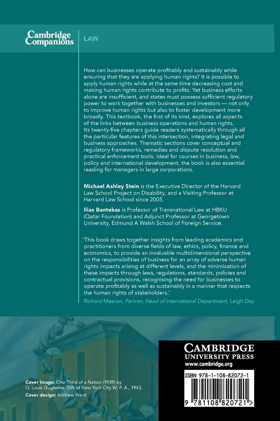 Rückseite: 9781108820721 | The Cambridge Companion to Business &amp; Human Rights Law | Taschenbuch