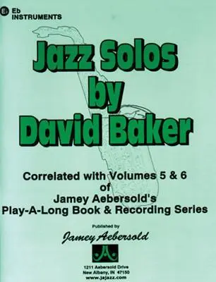 Cover: 9781562240721 | Jazz Solos - Eb Edition | David Baker | Taschenbuch | Buch | Englisch
