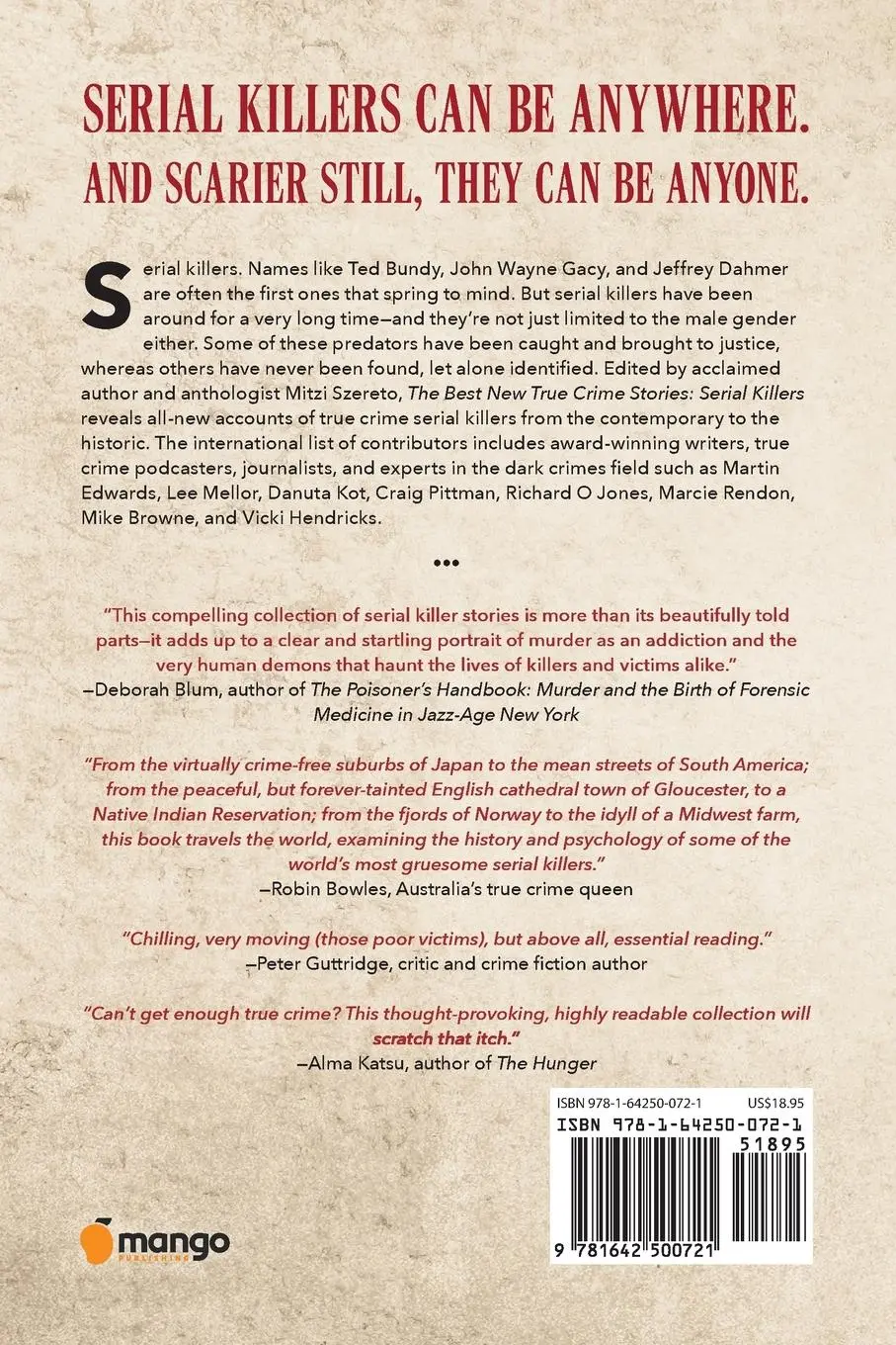 Rückseite: 9781642500721 | The Best New True Crime Stories: Serial Killers | (True Crime Gift)