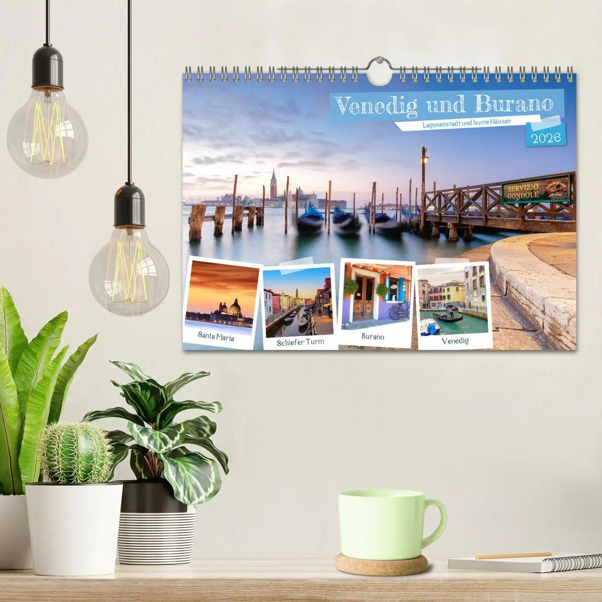 Bild: 9783457580721 | Venedig und Burano - Lagunenstadt und bunte Häuser (Wandkalender...