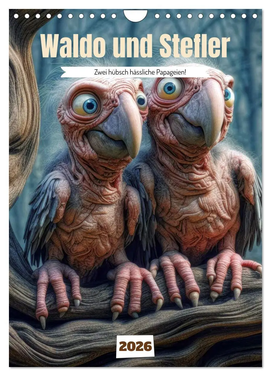 Cover: 9783516290721 | Waldo und Stefler (Wandkalender 2026 DIN A4 hoch), CALVENDO...