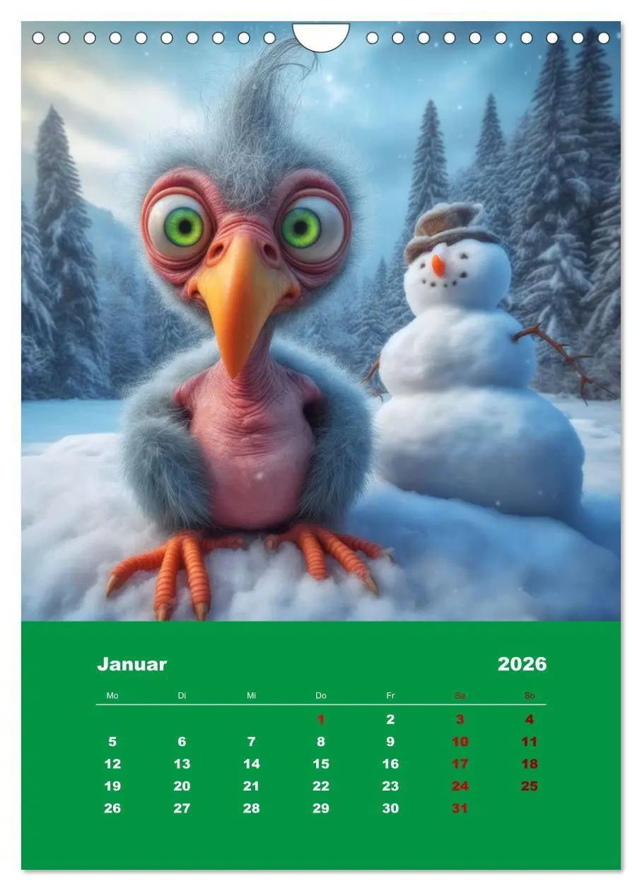 Bild: 9783516290721 | Waldo und Stefler (Wandkalender 2026 DIN A4 hoch), CALVENDO...