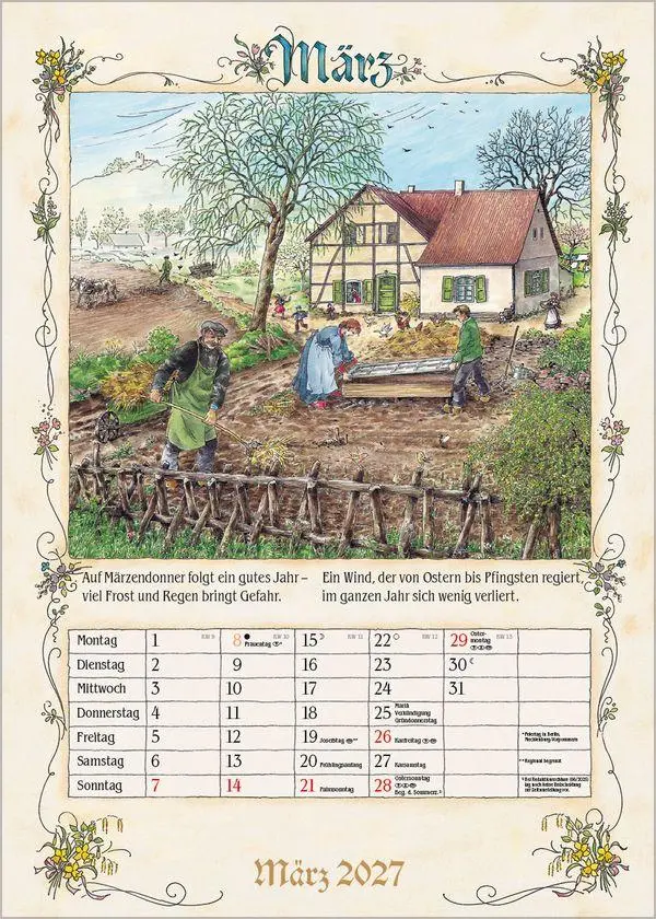 Bild: 9783819300721 | Bauernkalender 2027 | Verlag Korsch | Kalender | 13 S. | Deutsch