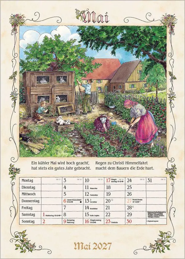 Bild: 9783819300721 | Bauernkalender 2027 | Verlag Korsch | Kalender | 13 S. | Deutsch