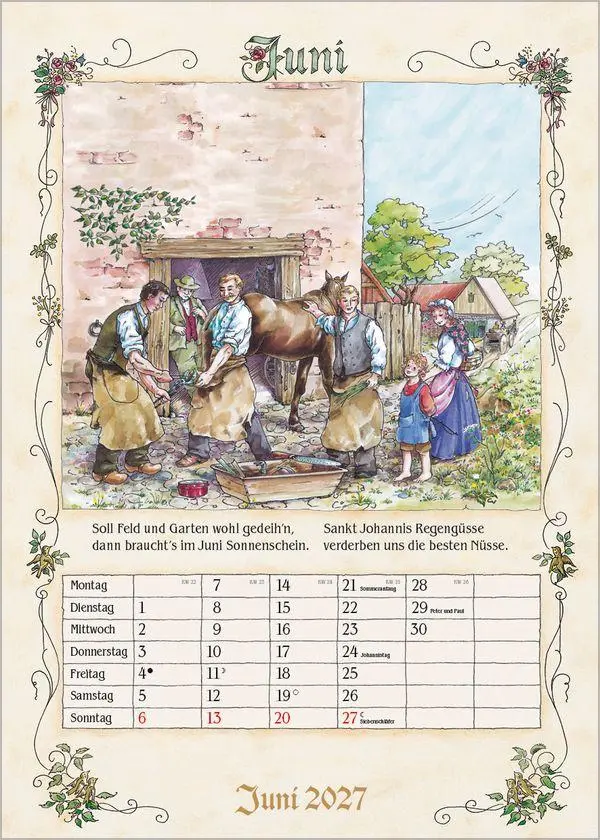 Bild: 9783819300721 | Bauernkalender 2027 | Verlag Korsch | Kalender | 13 S. | Deutsch