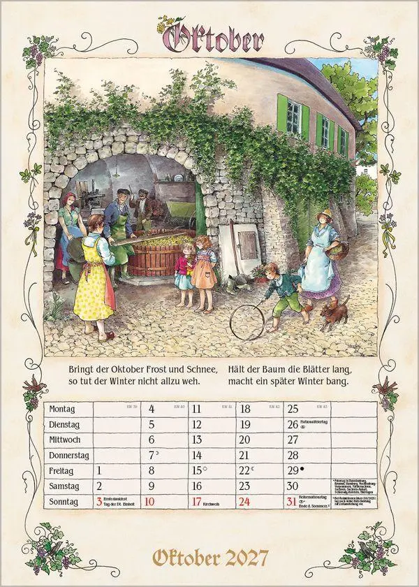Bild: 9783819300721 | Bauernkalender 2027 | Verlag Korsch | Kalender | 13 S. | Deutsch