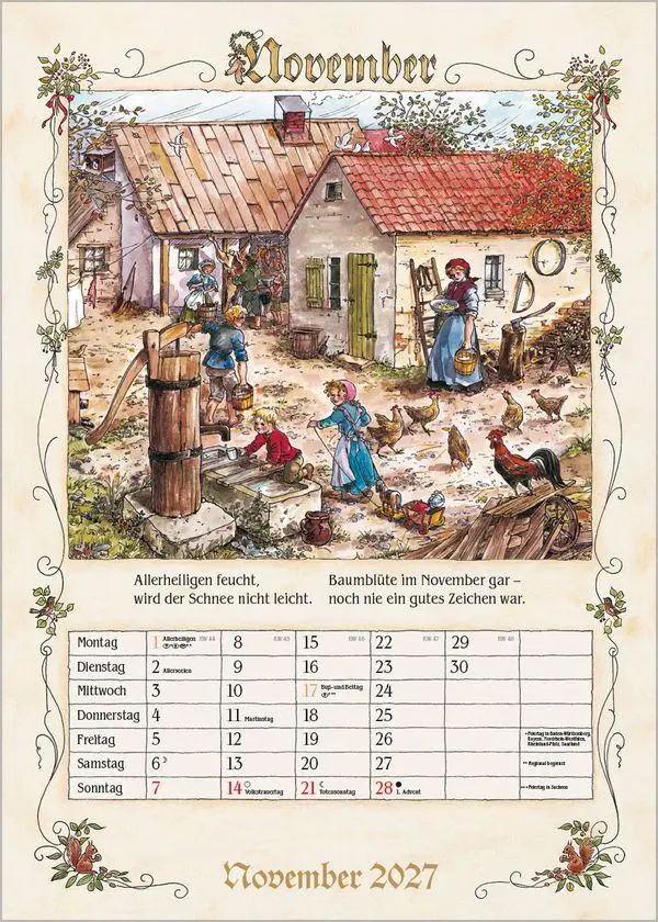 Bild: 9783819300721 | Bauernkalender 2027 | Verlag Korsch | Kalender | 13 S. | Deutsch