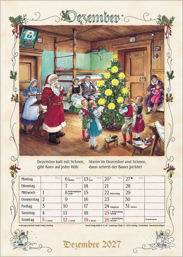 Bild: 9783819300721 | Bauernkalender 2027 | Verlag Korsch | Kalender | 13 S. | Deutsch