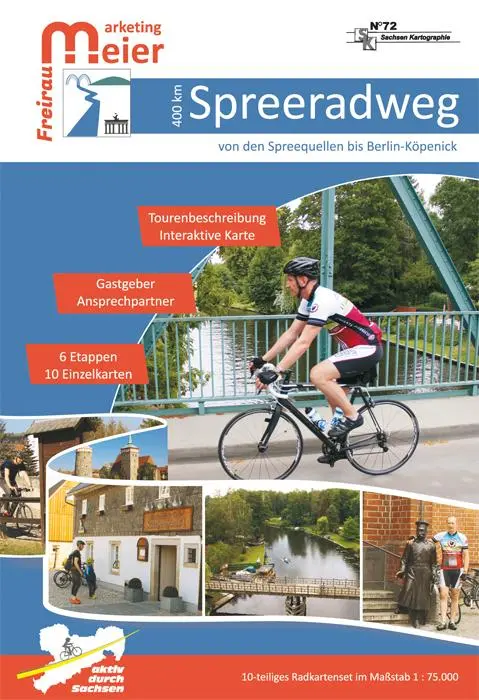 Cover: 9783868430721 | Spree-Radweg Von der Spreequelle bis Berlin | (Land-)Karte | Deutsch