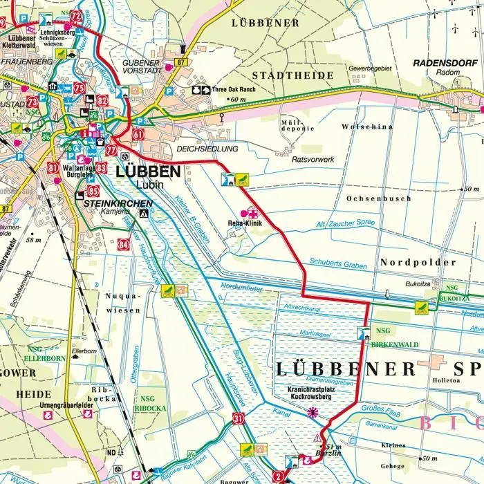 Bild: 9783868430721 | Spree-Radweg Von der Spreequelle bis Berlin | (Land-)Karte | Deutsch