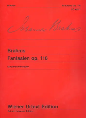 Cover: 9790500570721 | Fantasies Op. 116 | Johannes Brahms | Wiener Urtext Edition | Buch