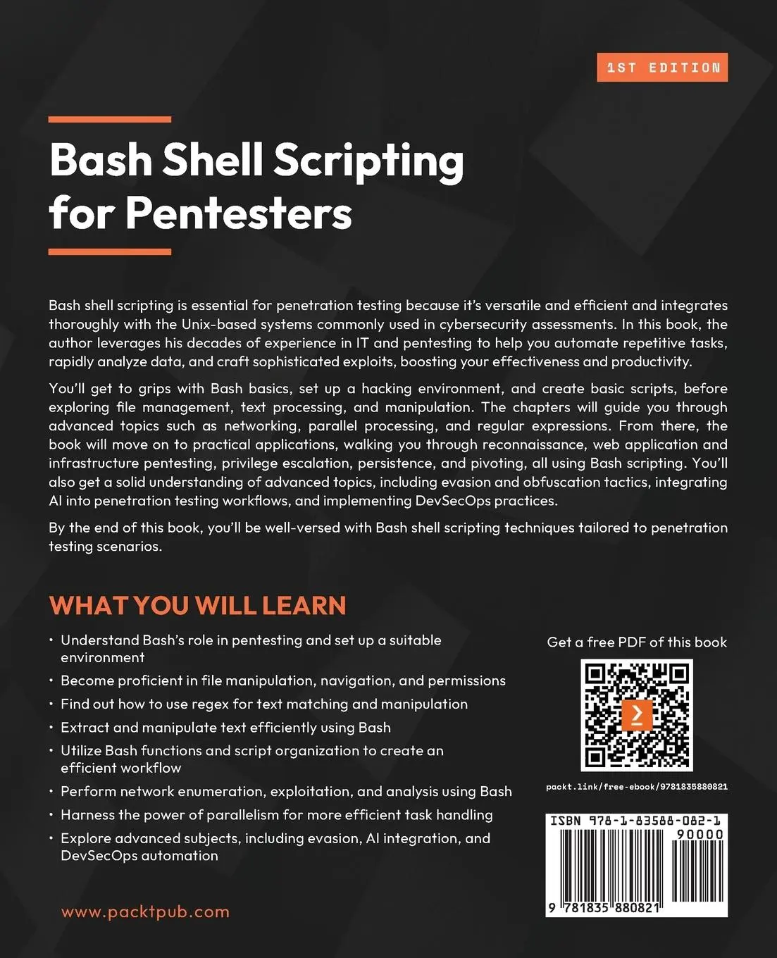 Rückseite: 9781835880821 | Bash Shell Scripting for Pentesters | Steve Campbell | Taschenbuch