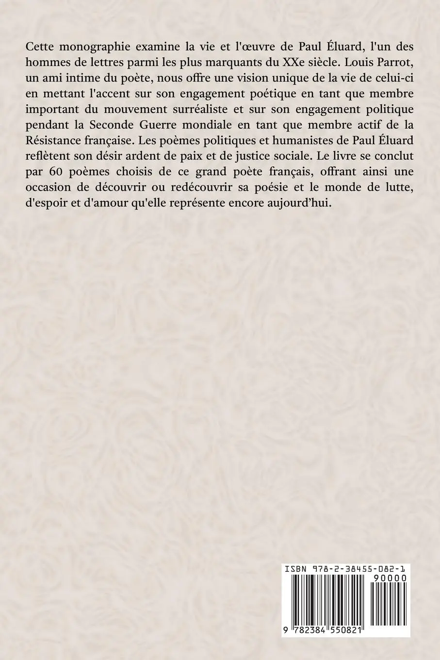 Rückseite: 9782384550821 | Paul Éluard | Monographie suivie de 60 de ses plus beaux poèmes | Buch