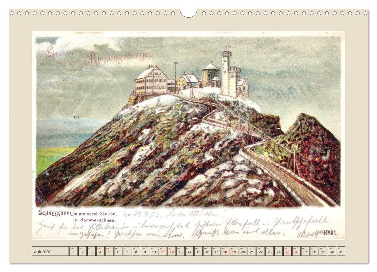 Bild: 9783457260821 | Gruß von der Schneekoppe (Wandkalender 2026 DIN A3 quer), CALVENDO...
