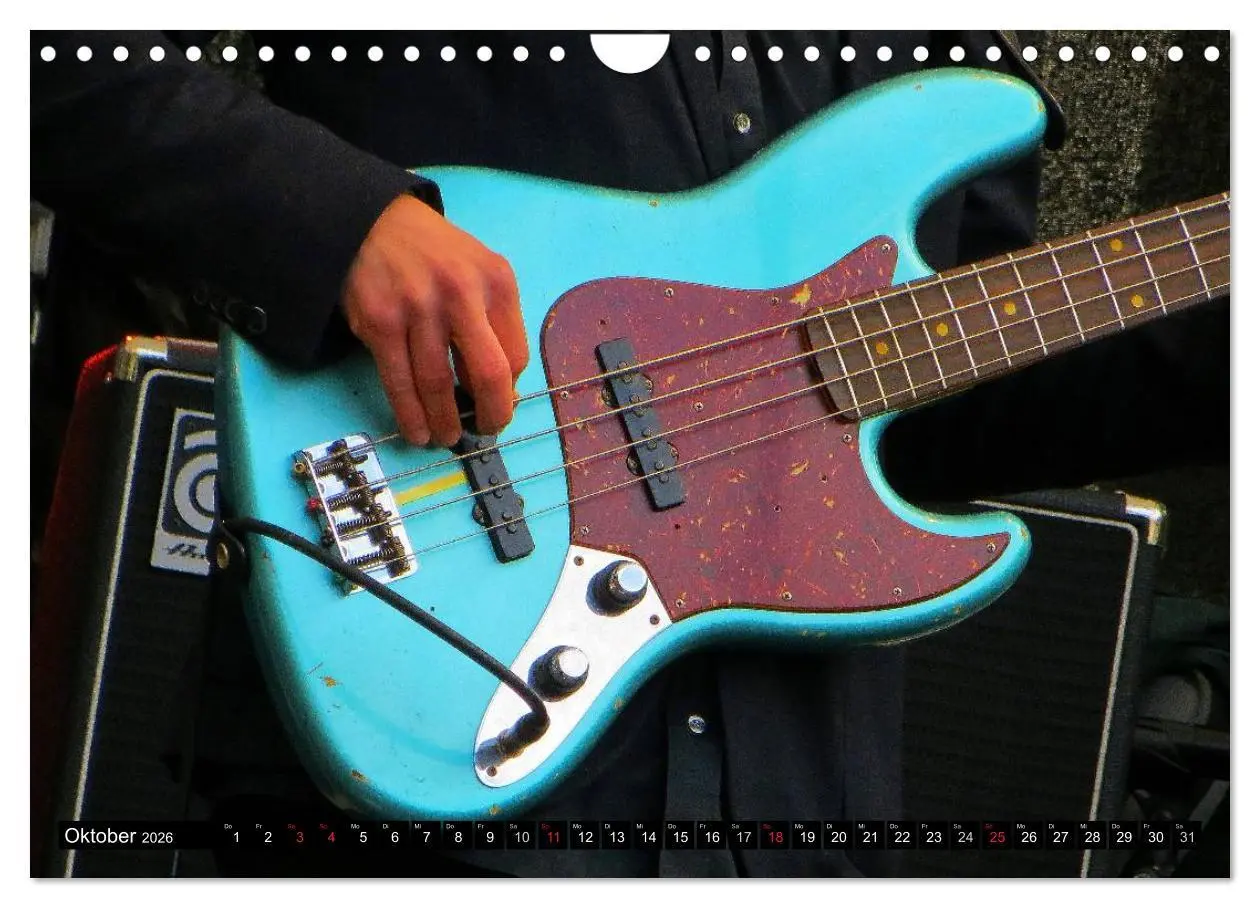 Bild: 9783457950821 | JAZZGITARREN in Szene gesetzt (Wandkalender 2026 DIN A4 quer),...