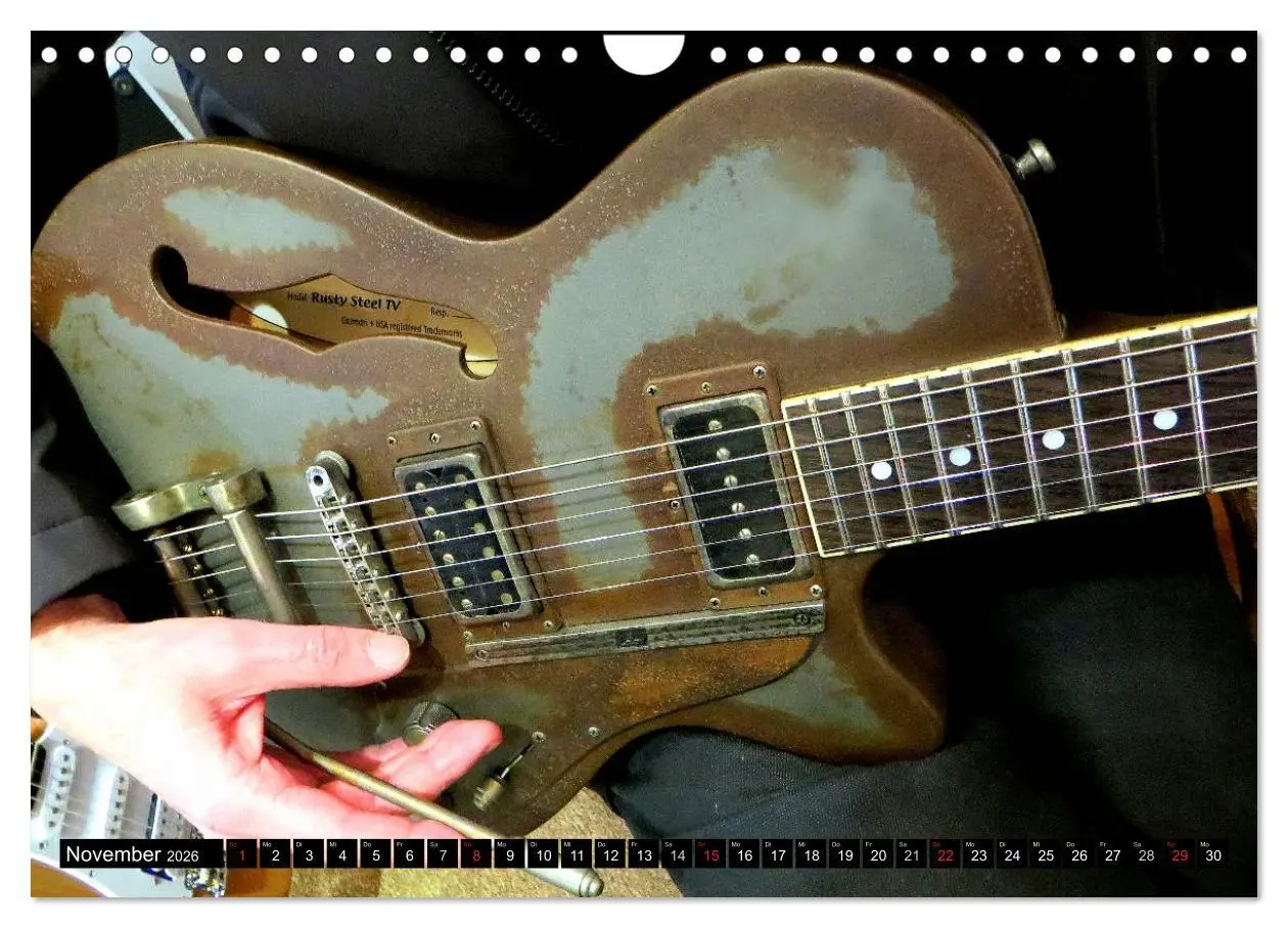 Bild: 9783457950821 | JAZZGITARREN in Szene gesetzt (Wandkalender 2026 DIN A4 quer),...
